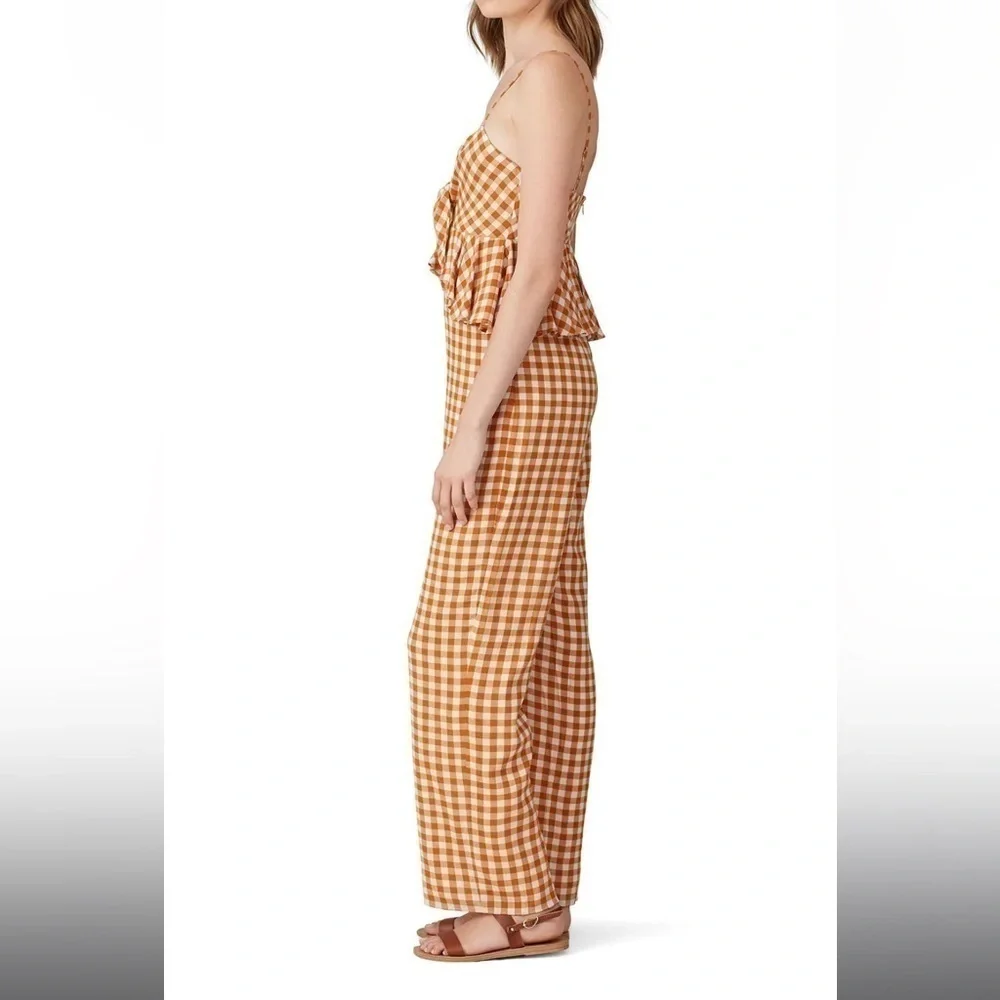 Saylor Laken Gingham Jumpsuit - Picture 2 of 9